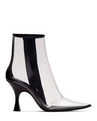 MM6 MAISON MARGIELA Black And Transparent Pvc Ankle Boots