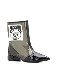 Moschino Teddy Bear Transparent Ankle Boots