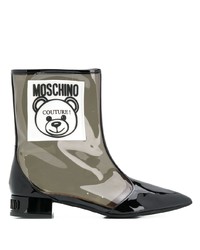 Moschino Teddy Bear Transparent Ankle Boots