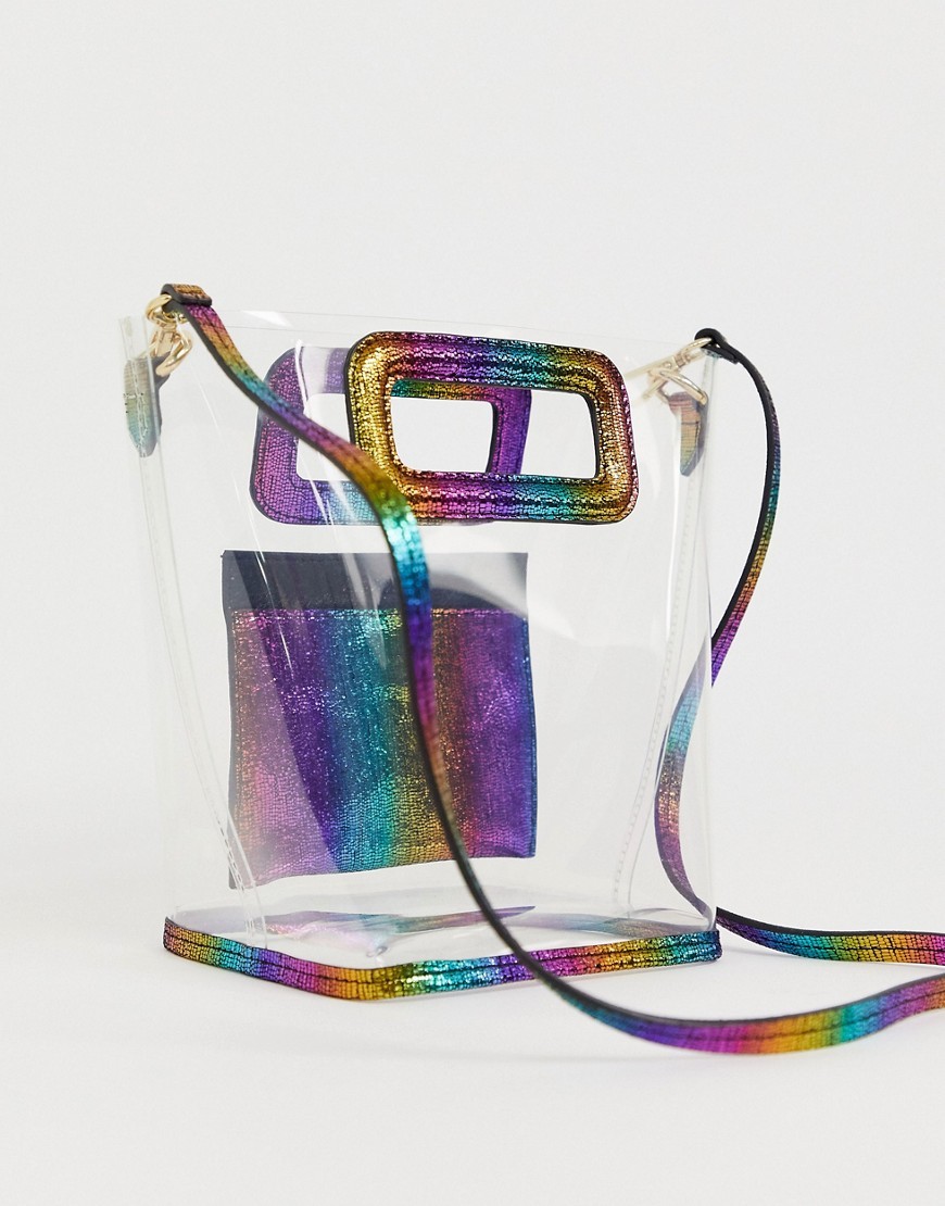 clear mini tote bag