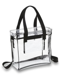 Deluxe Clear 12 X 12 X 6 Football Stadium Approved Tote Bag With Adjustable Shoulder Strap And Handles