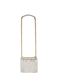 Fendi Transparent And White Small F Is Kan I Bag