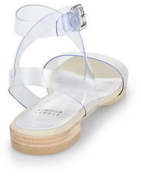 Stuart Weitzman Translucent Flat Sandals