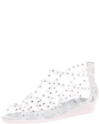 Clear Rubber Gladiator Sandals