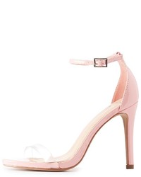 Charlotte Russe Clear Strap Two Piece Sandals