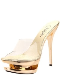 Pleaser USA Pleaser Blondie 601chcg Platform Sandal
