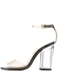 Charlotte Russe Qupid Clear Two Piece Sandals