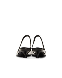 MM6 MAISON MARGIELA Black Transparent Pvc Slingback Heels
