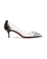 Christian Louboutin Collaclou 55 Spiked Pvc And Patent Leather Pumps