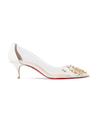 Christian Louboutin Collaclou 55 Spiked Pvc And Patent Leather Pumps
