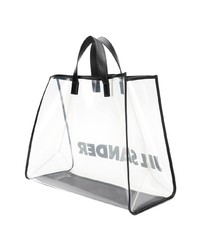 Jil Sander Logo Transparent Shopper Tote