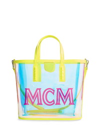 MCM Medium Luccent Transparent Holographic Shopper