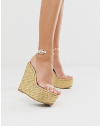 ASOS DESIGN Takeover Clear Wedges