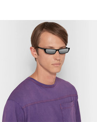 Acne Studios Agar Rectangle Frame Acetate Mirrored Sunglasses