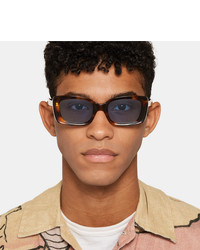 FLATLIST Eazy Rectangle Frame Tortoiseshell Acetate Sunglasses