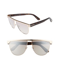 Tom Ford Stephanie 60mm Mirrored Sunglasses
