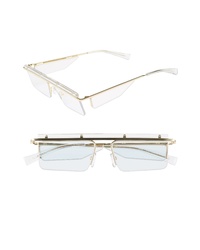 Adam Selman X Le Specs Luxe The Flex 55mm Semi Rimless Sunglasses