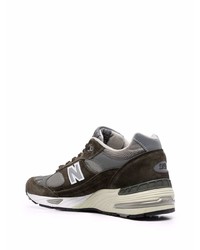 New Balance 991 Panelled Lace Up Sneakers