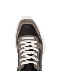 Rick Owens Black Scarpe Runner Leather Sneakers