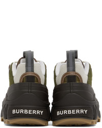 Burberry Brown Arthur Low Top Sneakers