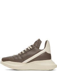 Rick Owens Gray Off White Geth Sneakers