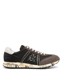 Premiata Suede Panel Lace Up Sneakers
