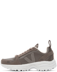Rick Owens Taupe Veja Edition Hiking Sneakers