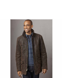 Johnston & Murphy Quilted Leather Barn Jacket