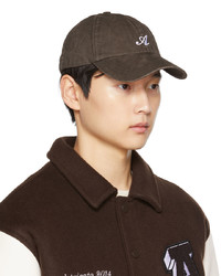 Axel Arigato Brown Washed Signature Cap