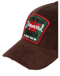 DSQUARED2 Canada Patch Corduroy Baseball Hat