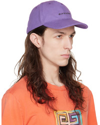 Givenchy Purple Embroidered Cap