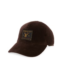 Double RL Rrl Logo Patch Corduroy Baseball Cap In Brown At Nordstrom