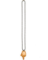 Vallour Middle Finger Ball Chain Necklace And Bracelet Combo
