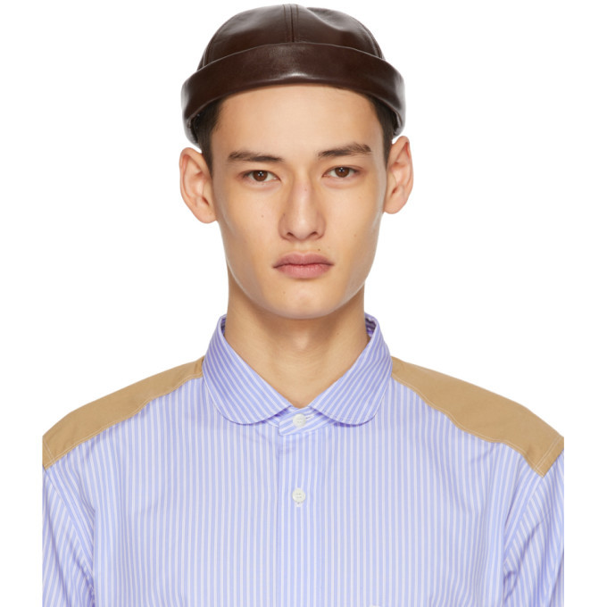 Junya Watanabe Brown Beton Cire Edition Rolled Brim Cap, $300 | SSENSE ...