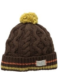 Timberland Cable Knit Beanie With Pom Pom