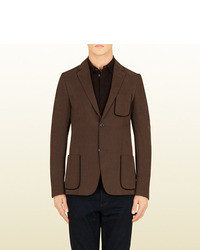 Gucci Canvas Cotton Cardigan Jacket