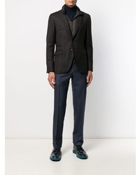 Paoloni Single Breasted Patterned Blazer
