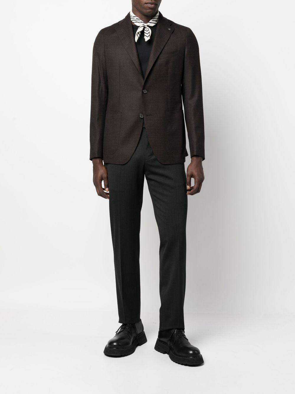 Tagliatore Single Breasted Tailored Blazer, $623 | farfetch.com | Lookastic