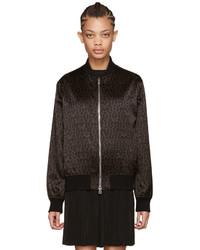 Givenchy Black And Brown Stars Bomber Jacket