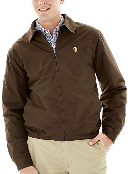 polo jacket brown