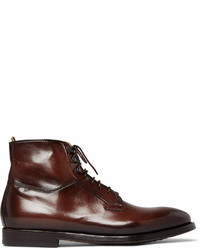 Officine Creative Herve Burnished Leather Boots