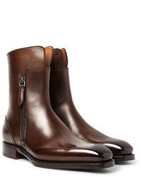 Ermenegildo Zegna Polished Leather Boots