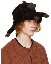 Doublet Black Stuffed Animal Fur Hat