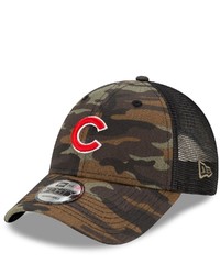 New Era Camo Chicago Cubs 9forty Trucker Snapback Hat