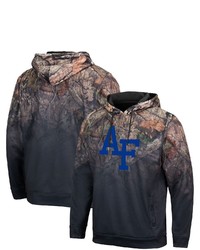 Colosseum Black Air Force Falcons Mossy Oak Pullover Hoodie