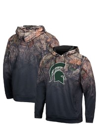 Colosseum Black Michigan State Spartans Mossy Oak Pullover Hoodie