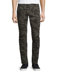 Dark Brown Camouflage Jeans