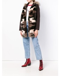 P.A.R.O.S.H. Hooded Camouflage Parka Coat