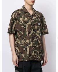 AAPE BY A BATHING APE Aape By A Bathing Ape Camouflage Print Short Sleeve Shirt