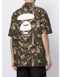 AAPE BY A BATHING APE Aape By A Bathing Ape Camouflage Print Short Sleeve Shirt